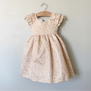 LAURA ASHLEY gold dress NWT